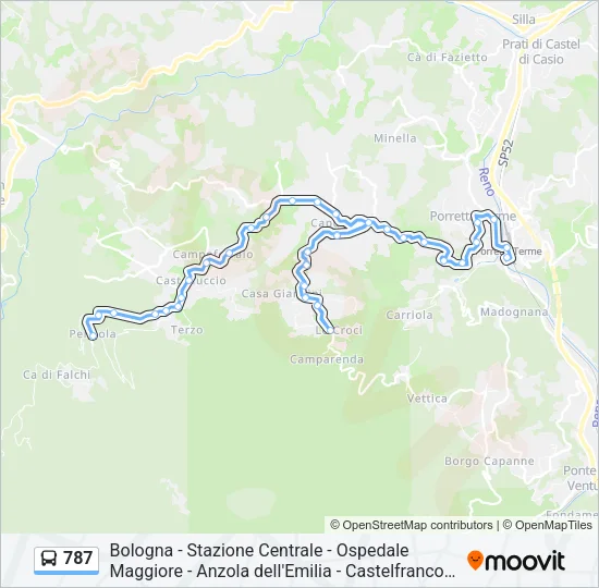787 Bus Line Map