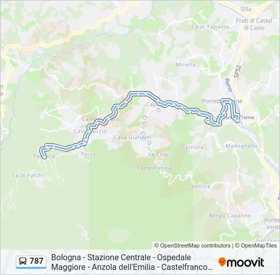 787 Bus Line Map