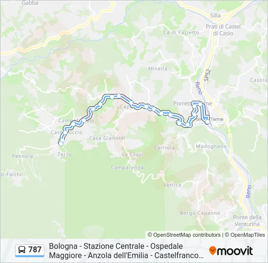 787 Bus Line Map