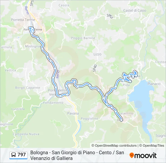 797 Bus Line Map