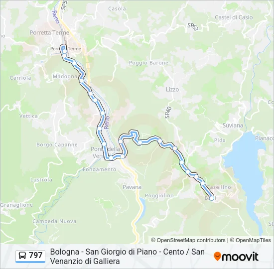 797 Bus Line Map