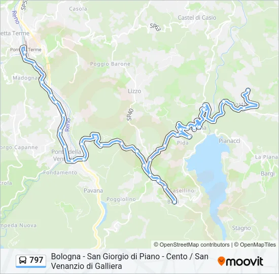 797 Bus Line Map