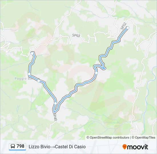 798 Bus Line Map