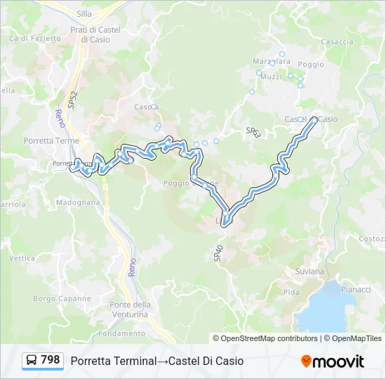 798 Bus Line Map
