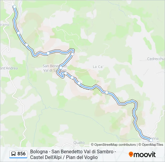856 Bus Line Map