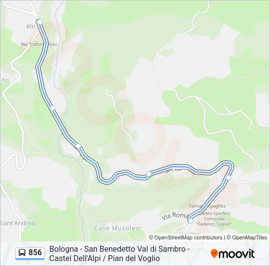 856 Bus Line Map