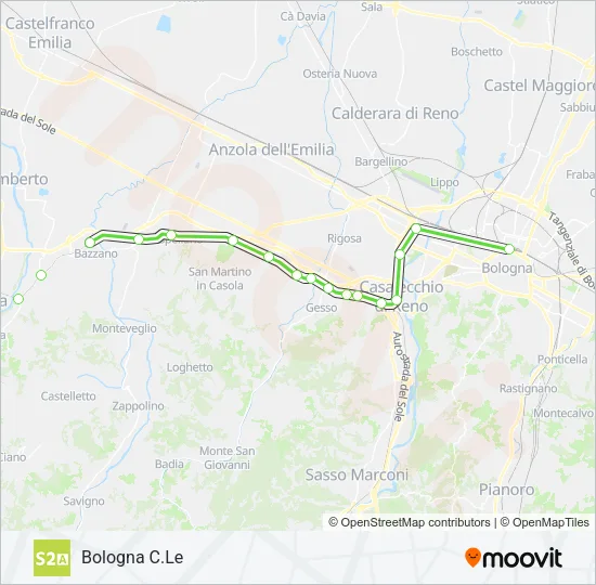 S2 A Train Line Map