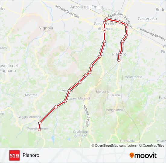 S1 A Train Line Map