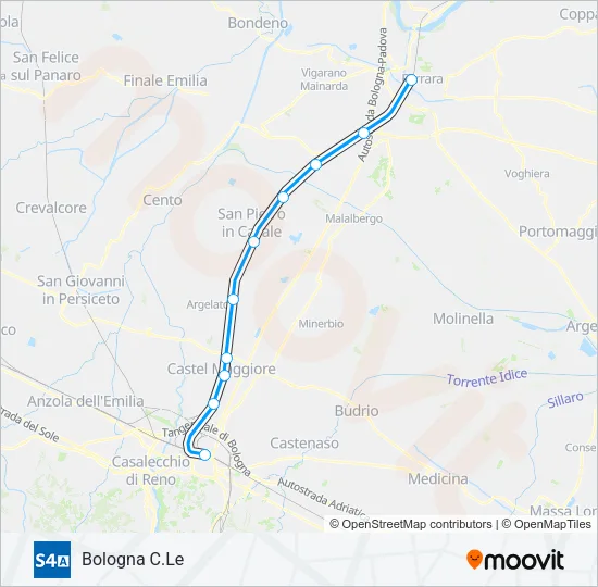 S4 A Train Line Map