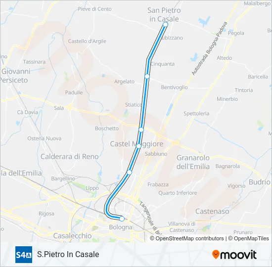 S4 A Train Line Map