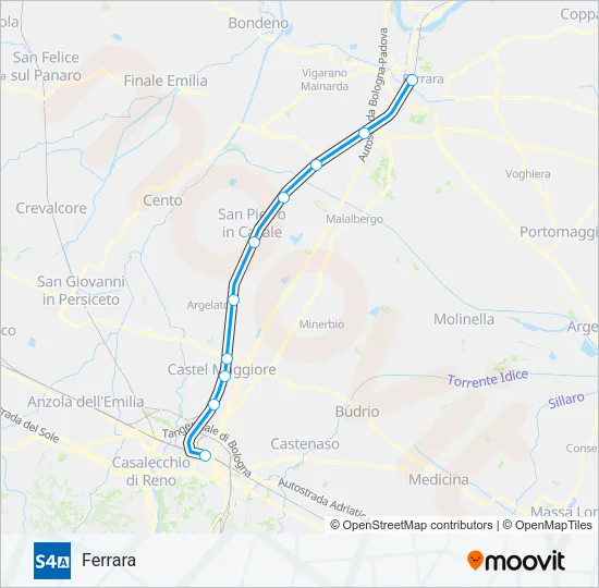 S4 A Train Line Map