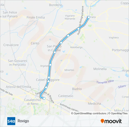 S4 A Train Line Map