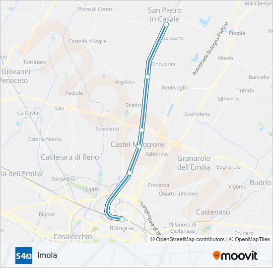 S4 A train Line Map