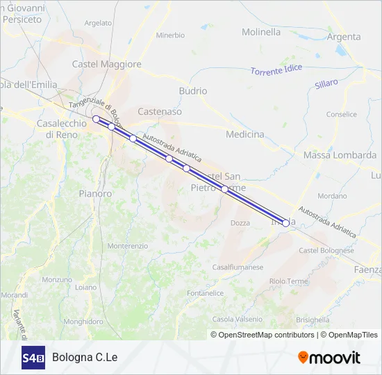 S4 B Train Line Map
