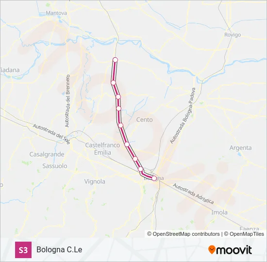 S3 Train Line Map