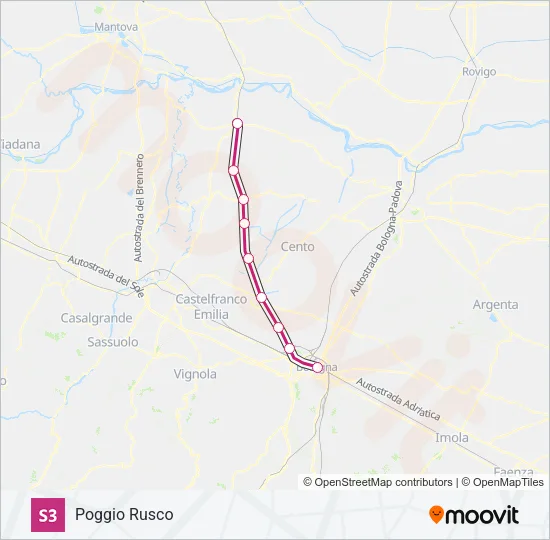 S3 Train Line Map