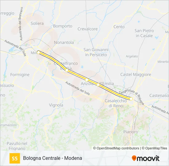 S5 Train Line Map