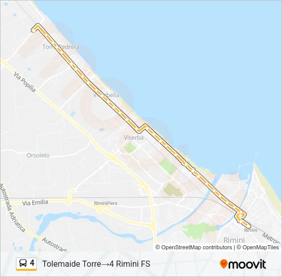 4 Bus Line Map
