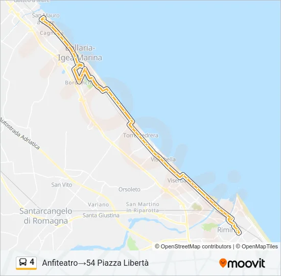 4 Bus Line Map