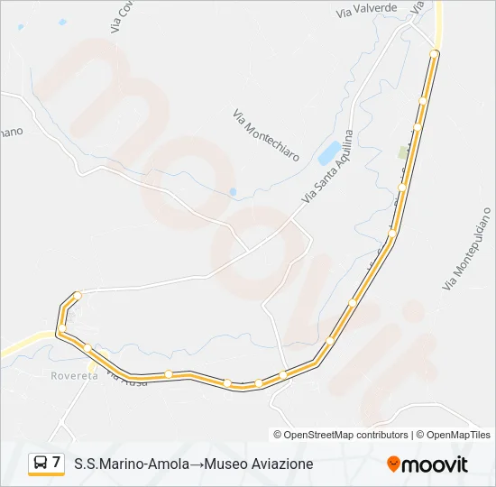 7 Bus Line Map