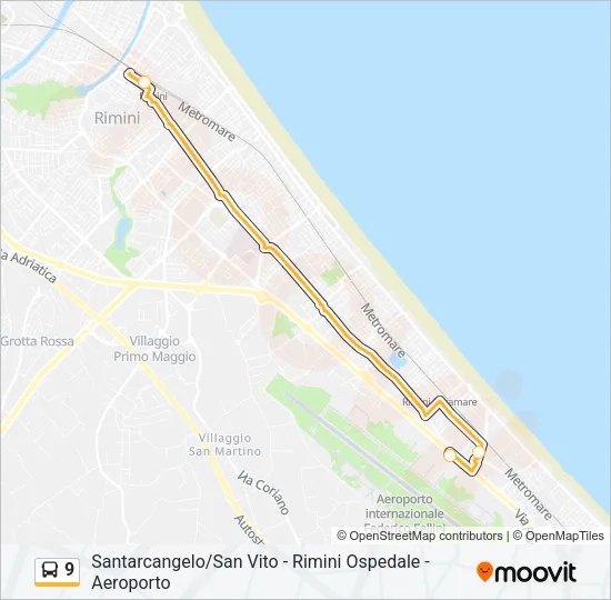 9 Bus Line Map