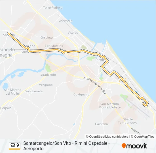 9 Bus Line Map