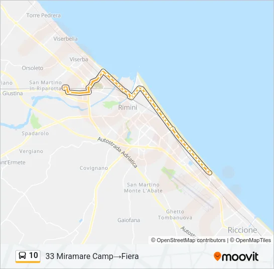 10 Bus Line Map