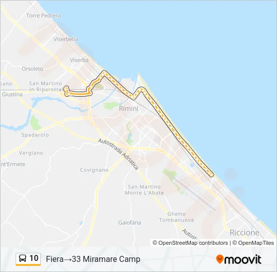 10 Bus Line Map