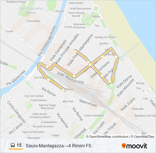 15 bus Line Map