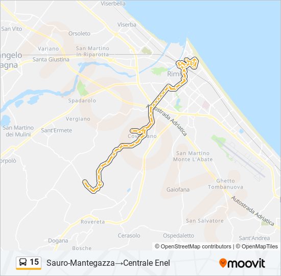 15 bus Line Map