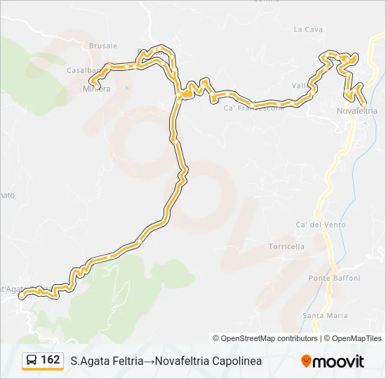 162 Bus Line Map