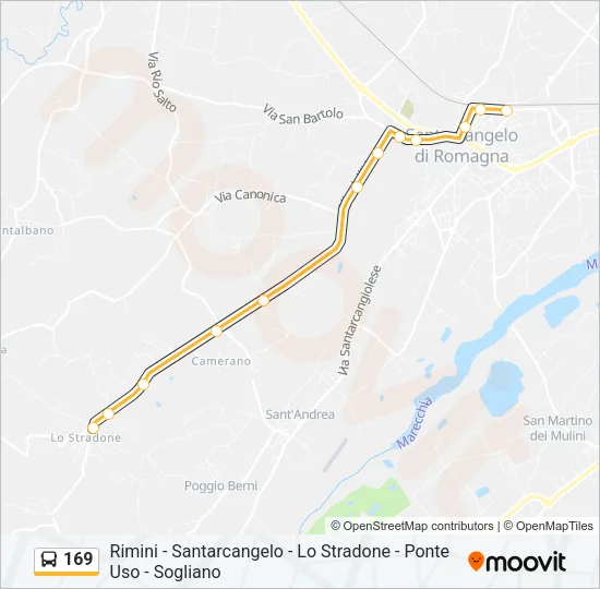 169 Bus Line Map