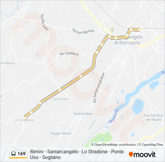 169 Bus Line Map