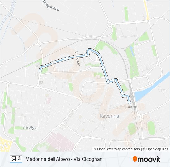 3 bus Line Map