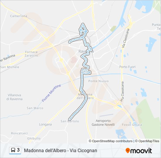 3 bus Line Map