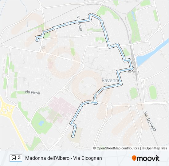 3 bus Line Map