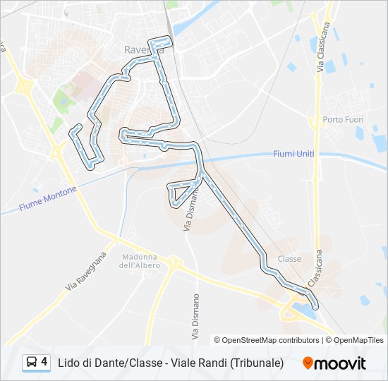 4 bus Line Map