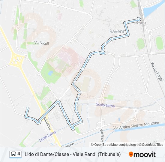 4 bus Line Map