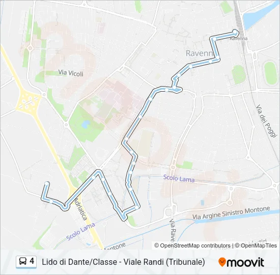 4 Bus Line Map
