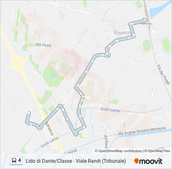 4 bus Line Map