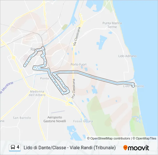 4 Bus Line Map