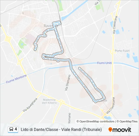 4 Bus Line Map