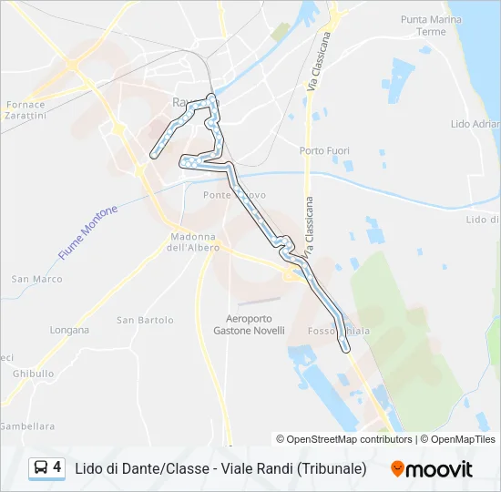 4 Bus Line Map