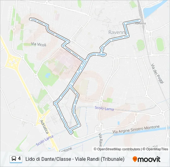 4 Bus Line Map