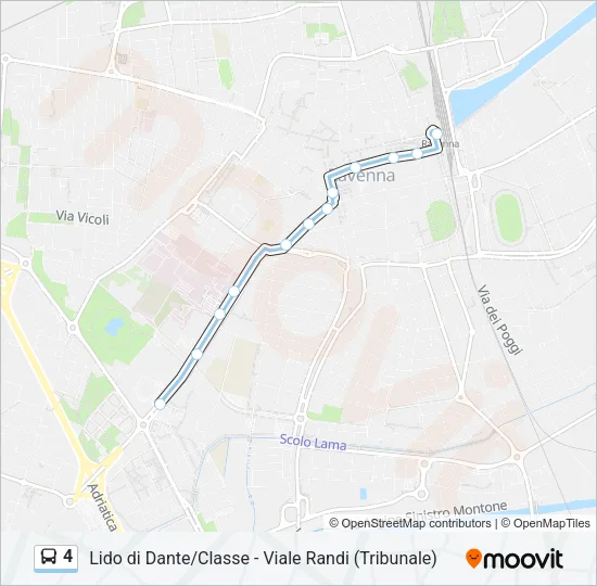 4 Bus Line Map