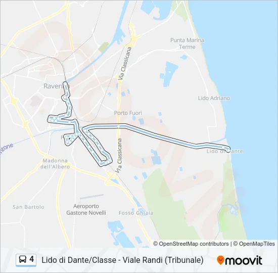 4 Bus Line Map