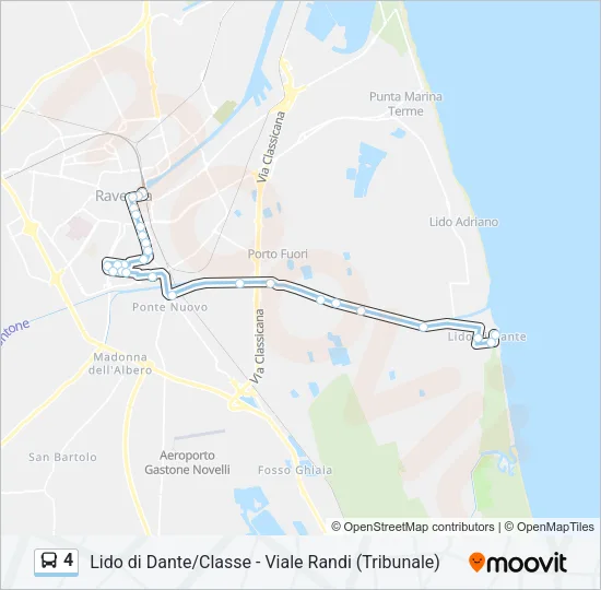 4 Bus Line Map