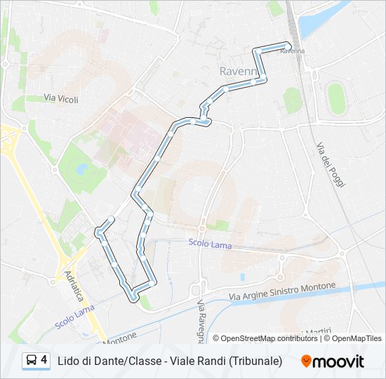 4 bus Line Map