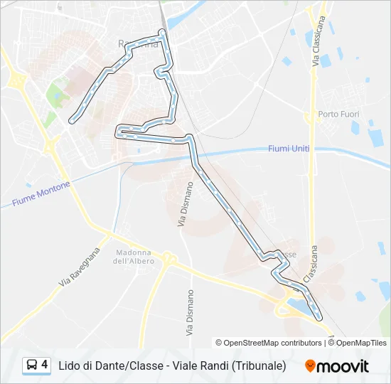 4 Bus Line Map