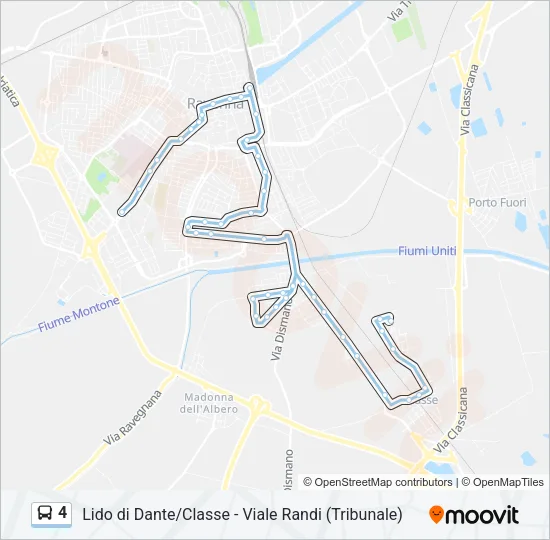 4 Bus Line Map